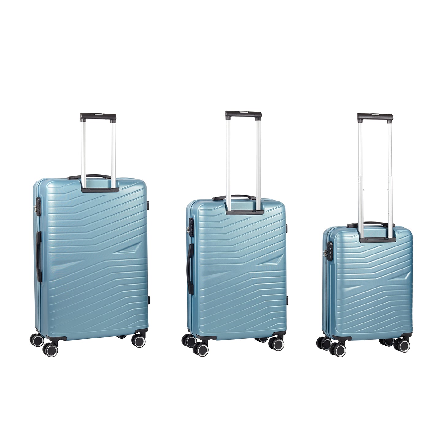 SANTIAGO Set 3 trolley grande - medio - cabina Blu